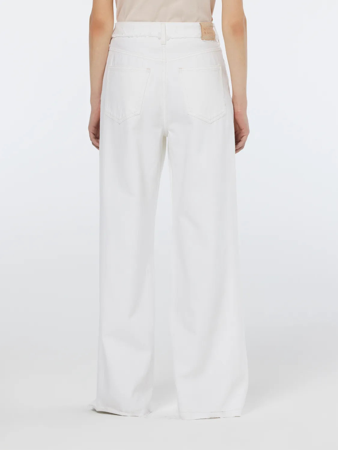 The Wave Wide Leg Jeans | Faded White
