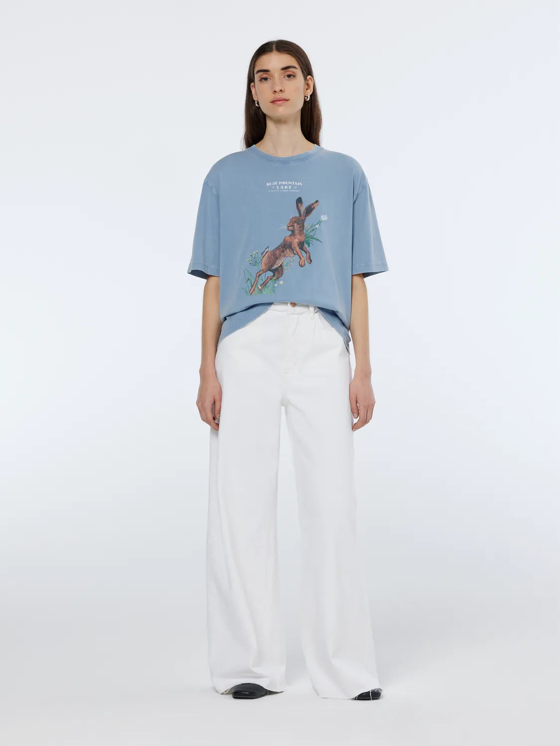 The Wave Wide Leg Jeans | Faded White