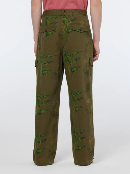 Daze Structured Printed Wide Fit Cargo Pant