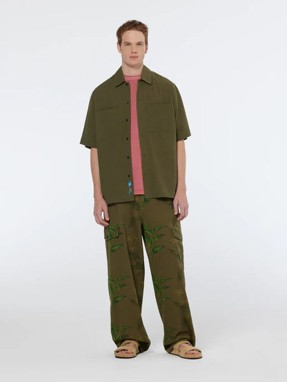 Daze Structured Printed Wide Fit Cargo Pant