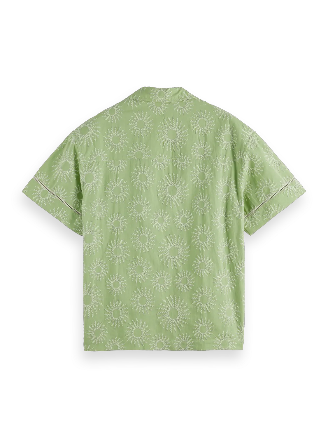 Relaxed-Fit Embroidered Linen-Blend Short Sleeve Shirt