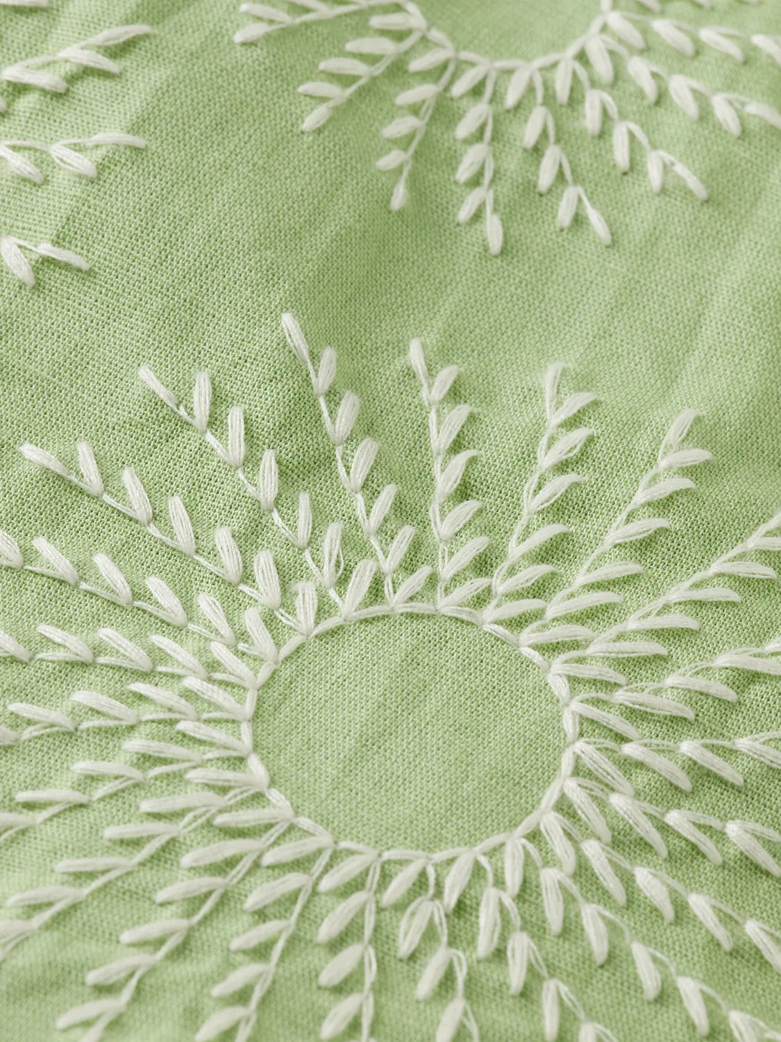 Relaxed-Fit Embroidered Linen-Blend Short Sleeve Shirt