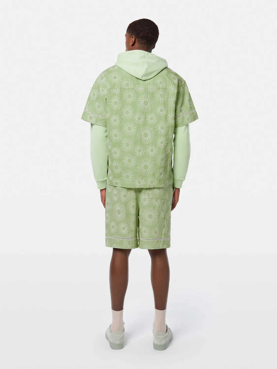 Relaxed-Fit Embroidered Linen-Blend Short Sleeve Shirt