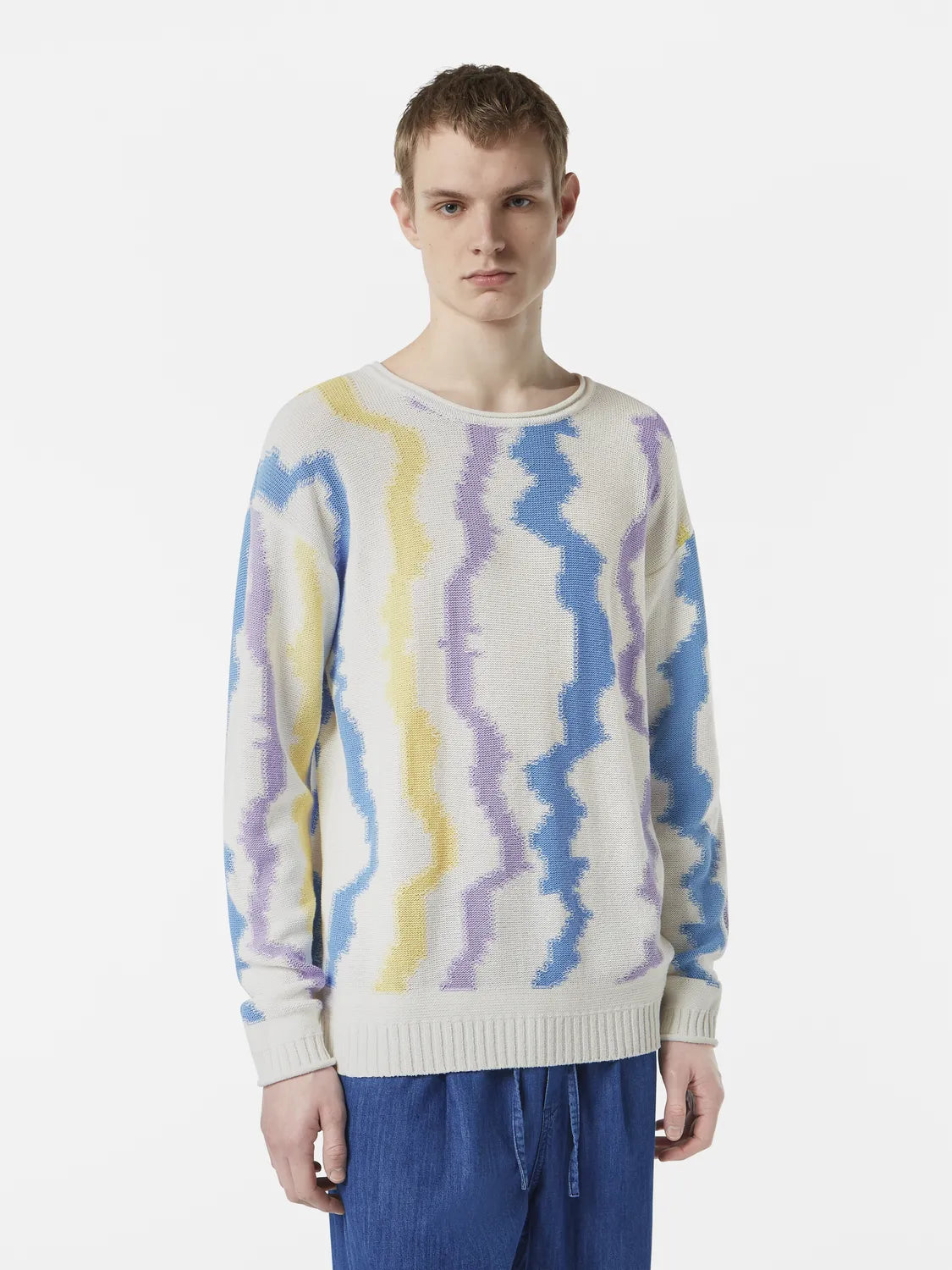 Luna Striped Drop Shoulder Jumper