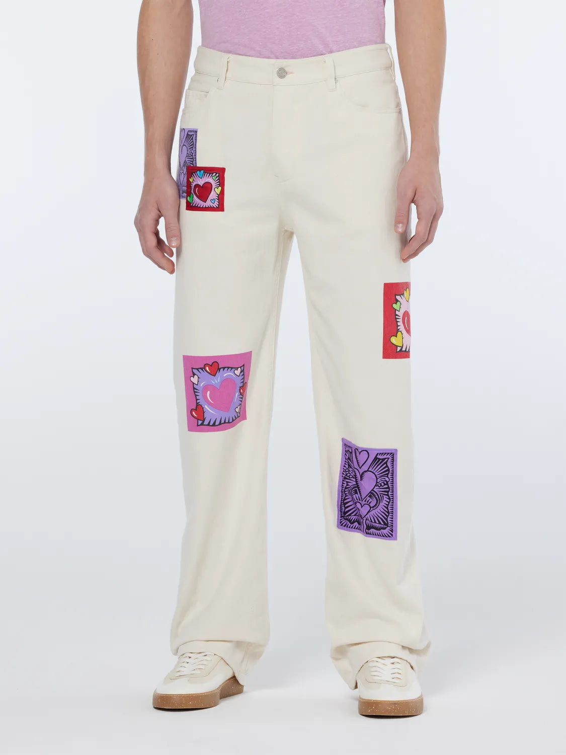Scotch & Soda x Burton Morris Unisex Straight Leg Jeans | Ecru Love
