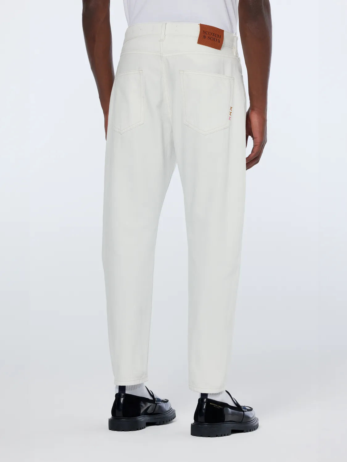 Dean Loose Taper Jeans | Tennis White