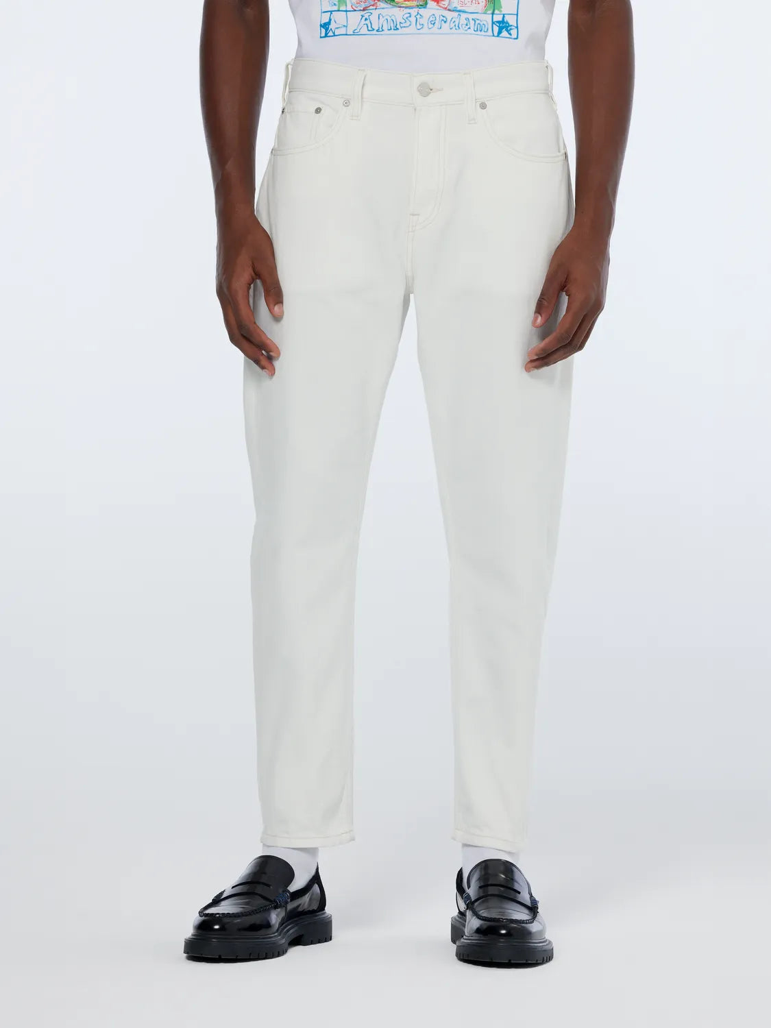 Dean Loose Taper Jeans | Tennis White