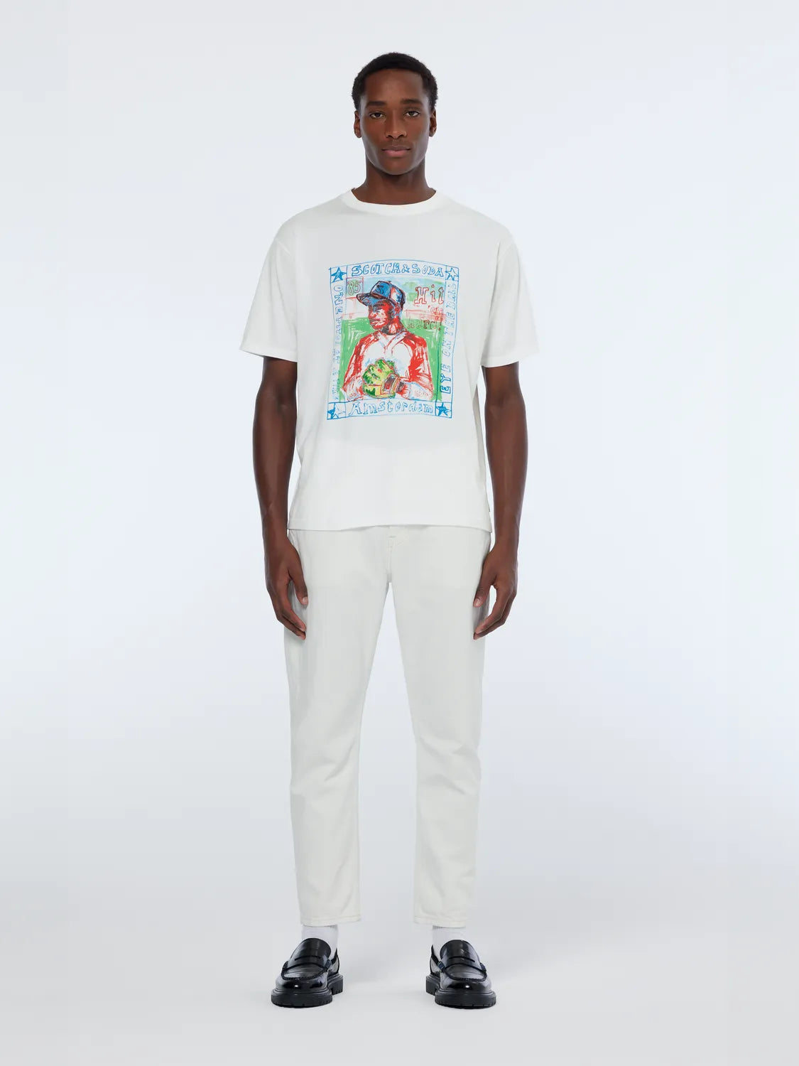 Dean Loose Taper Jeans | Tennis White