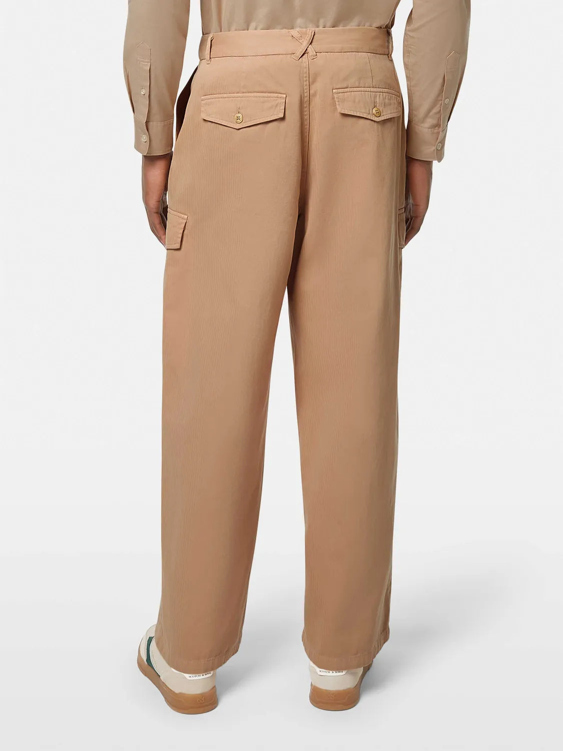 Daze Garment-Dyed Herringbone Cargo Pant