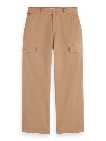 Daze Garment-Dyed Herringbone Cargo Pant