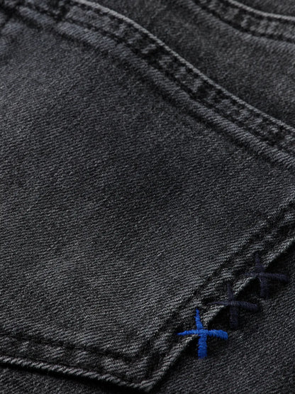 Boys' Essentials Dean Loose Tapered Jeans - Black Night
