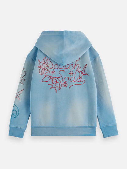 Boys' Artwork Relaxed-Fit Washed Hoodie
