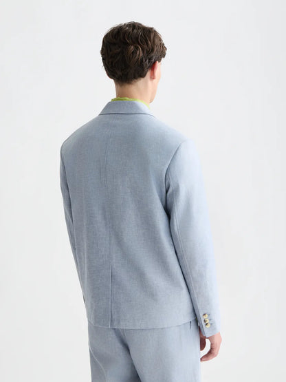 Unconstructed Linen-blend Relaxed-Fit Blazer