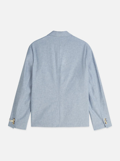 Unconstructed Linen-blend Relaxed-Fit Blazer