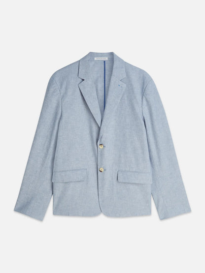 Unconstructed Linen-blend Relaxed-Fit Blazer