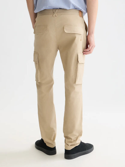 Stuart Washed Cotton-Blend Regular Slim-Fit Cargo