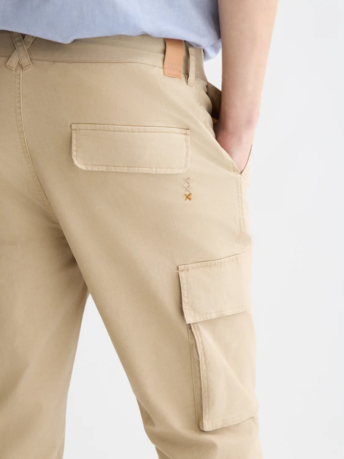 Stuart Washed Cotton-Blend Regular Slim-Fit Cargo