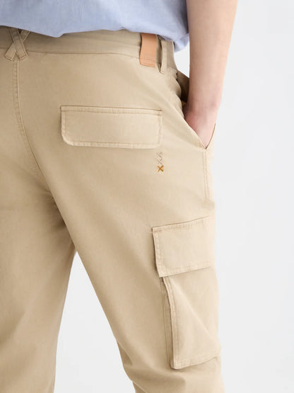 Stuart Washed Cotton-Blend Regular Slim-Fit Cargo