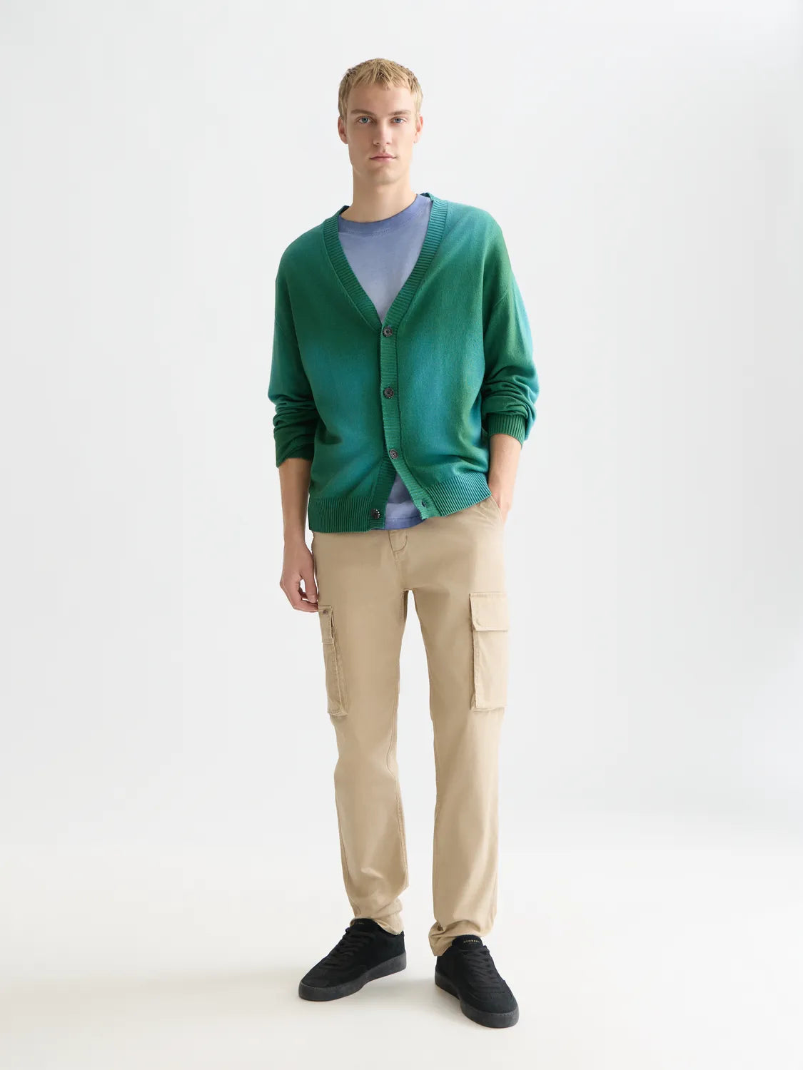 Stuart Washed Cotton-Blend Regular Slim-Fit Cargo