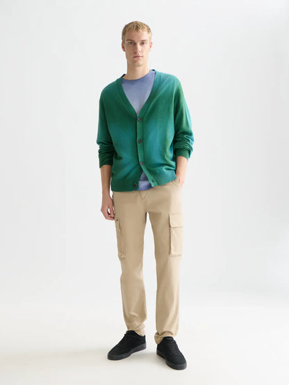 Stuart Washed Cotton-Blend Regular Slim-Fit Cargo