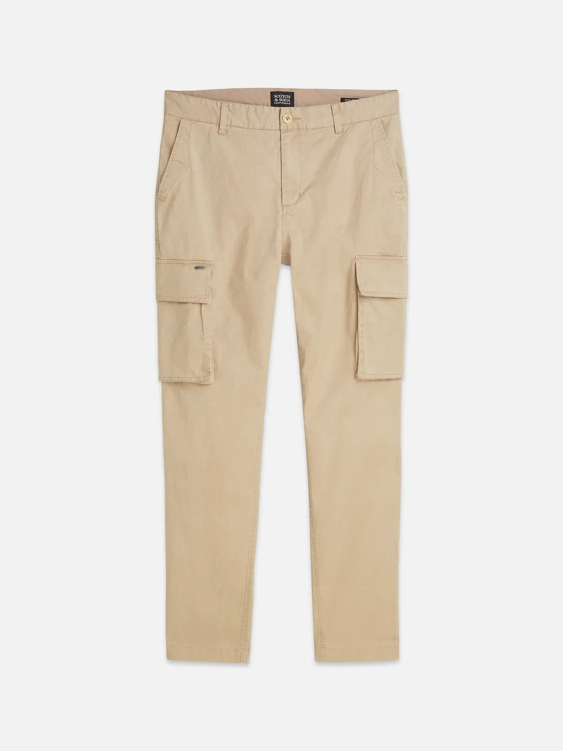 Stuart Washed Cotton-Blend Regular Slim-Fit Cargo