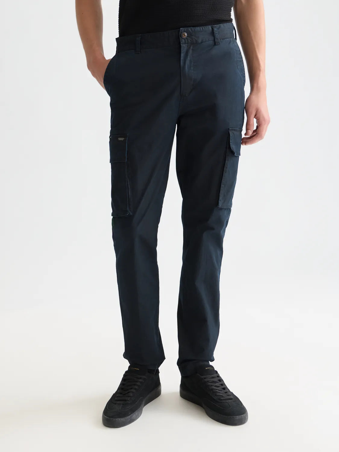 Stuart Washed Regular Slim Fit Cargo Pants
