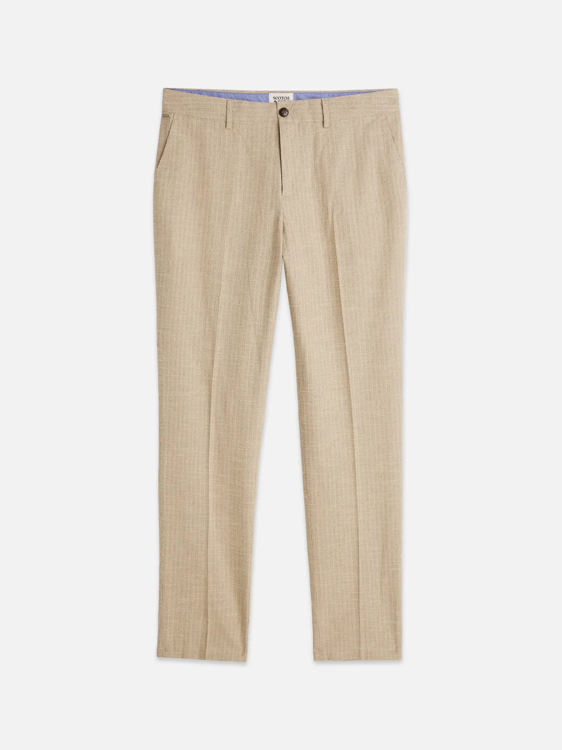 Stuart Structured Linen-Blend Slim-Fit Chino