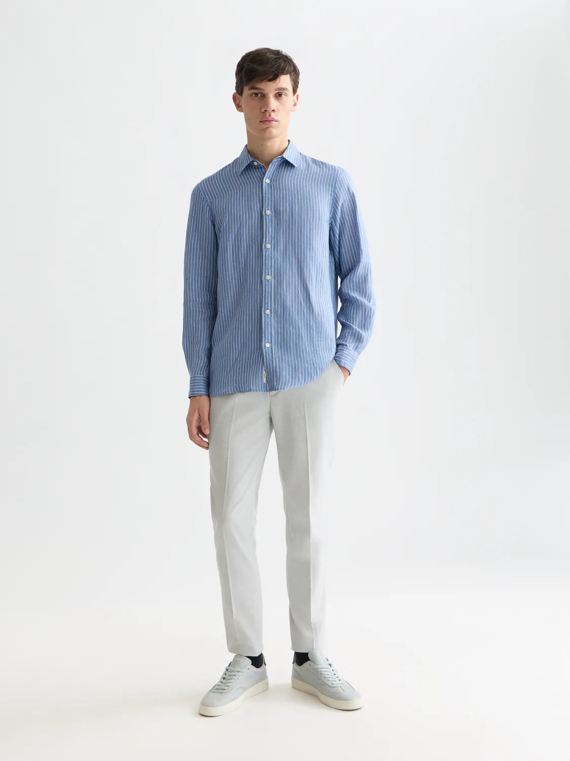 Mott Structured Weave Tailored Chino