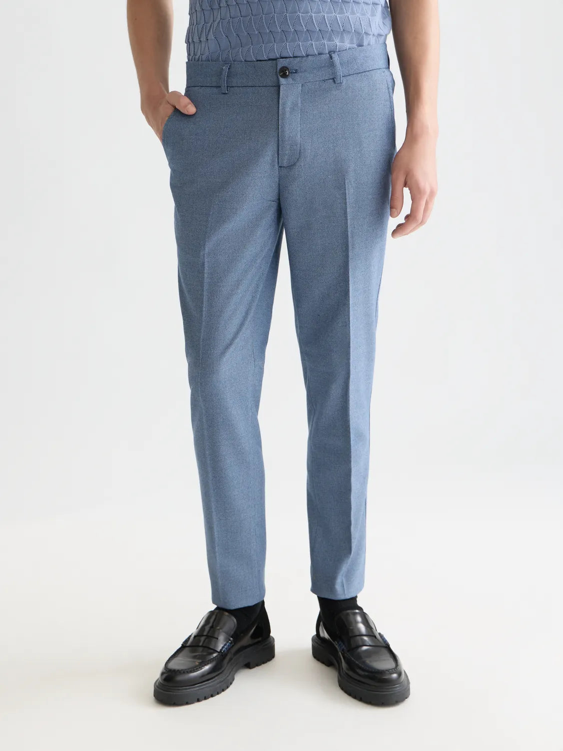 Mott Structured Weave Tailored Chino