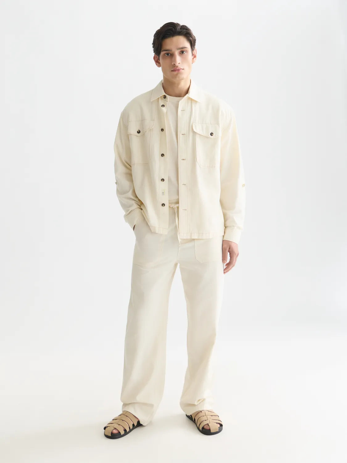 Otis Linen-Blend Relaxed Straight-Fit Jogger