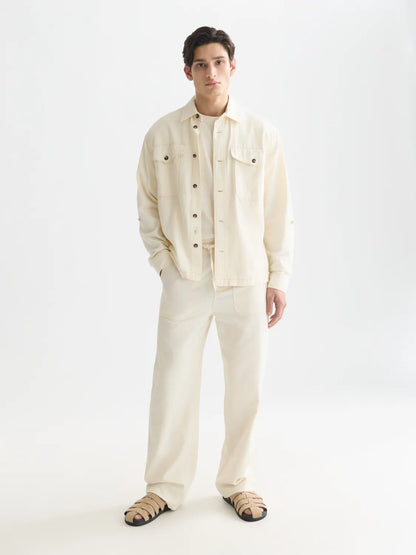 Otis Linen-Blend Relaxed Straight-Fit Jogger