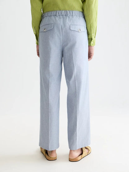 Otis Tailored Cotton-Linen Relaxed Straight-Fit Jogger