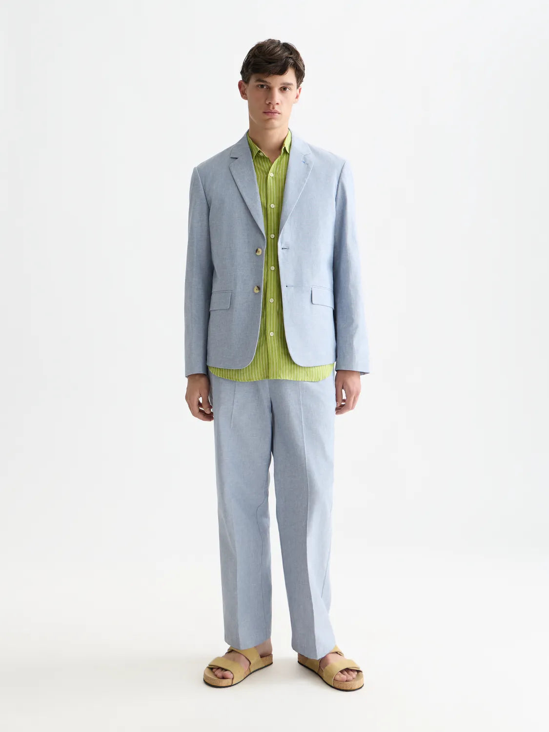 Otis Tailored Cotton-Linen Relaxed Straight-Fit Jogger