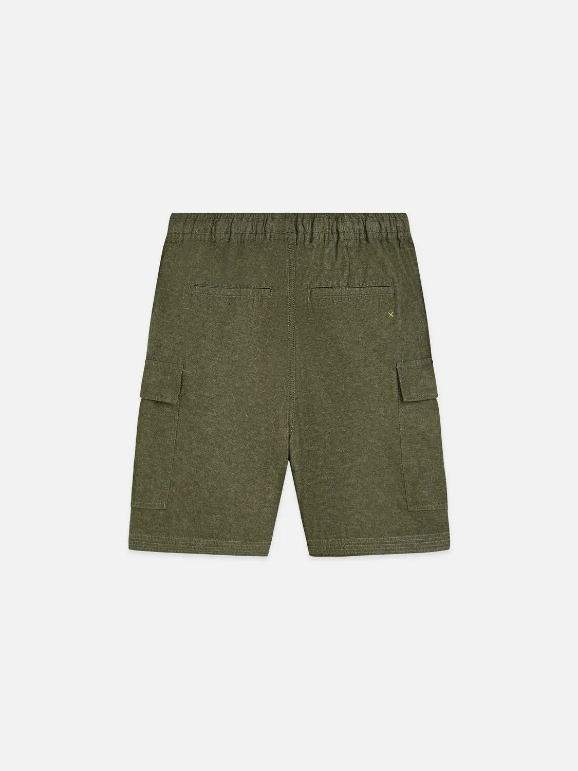 Linen-Blend Relaxed-Fit Cargo Bermuda Shorts