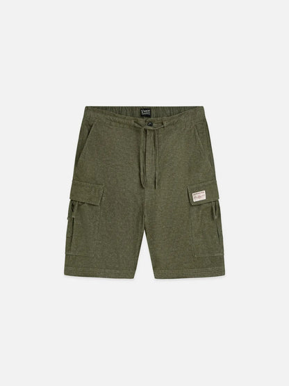 Linen-Blend Relaxed-Fit Cargo Bermuda Shorts