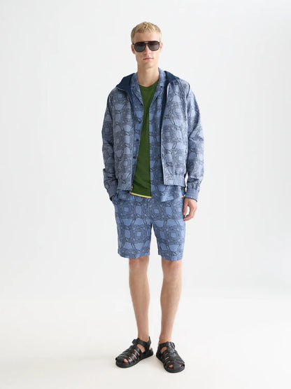 Fave Printed Tencel Relaxed-Fit Bermuda Shorts