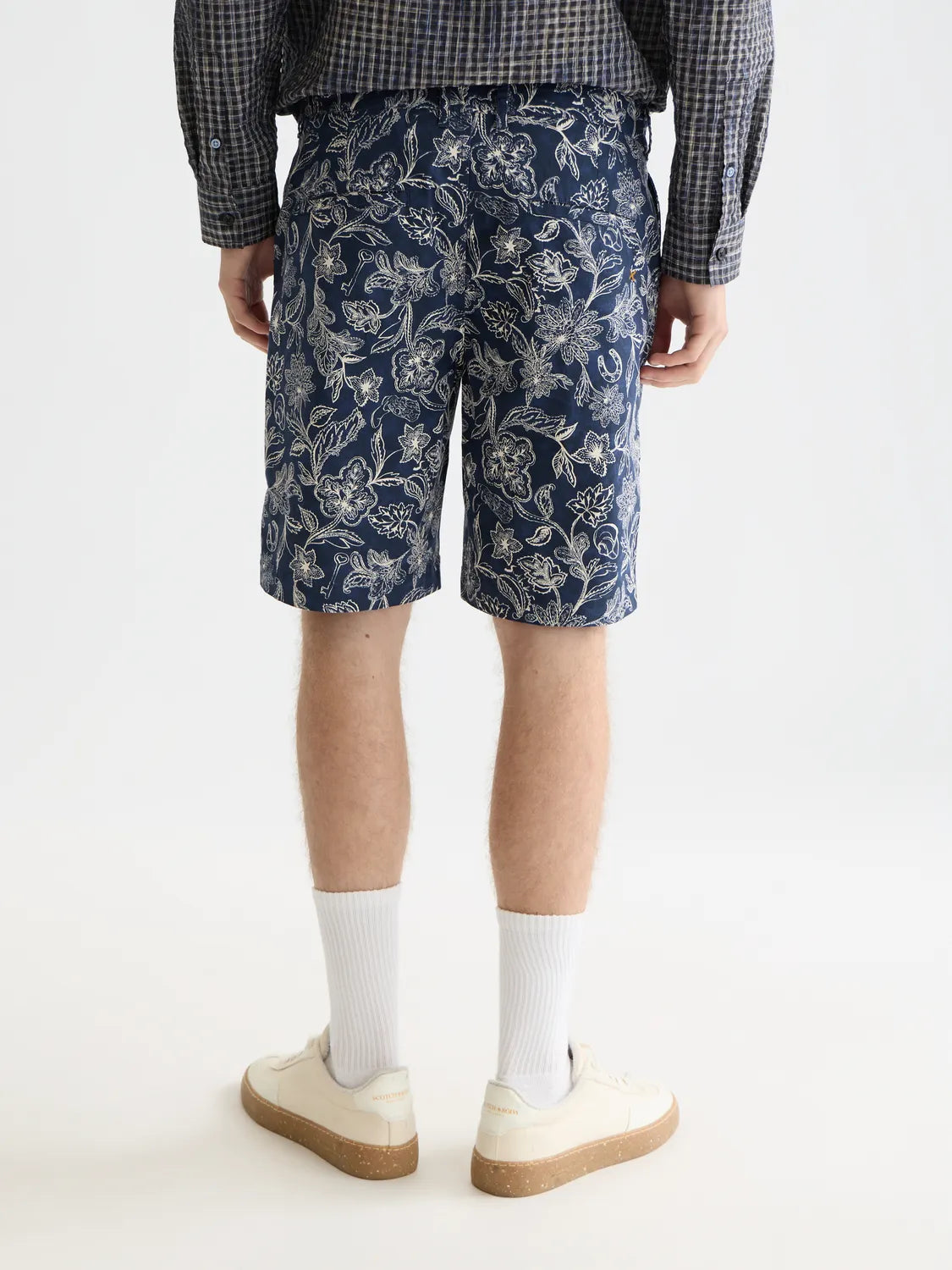 Stuart Printed Stretch Cotton Chino Shorts