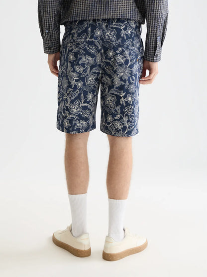Stuart Printed Stretch Cotton Chino Shorts