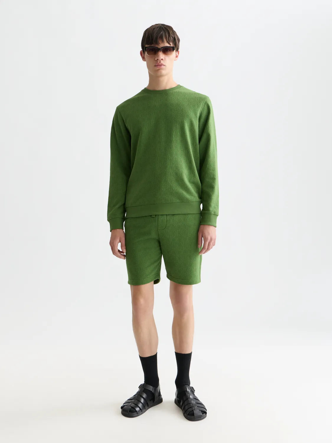 Jacquard Regular-Fit Shorts