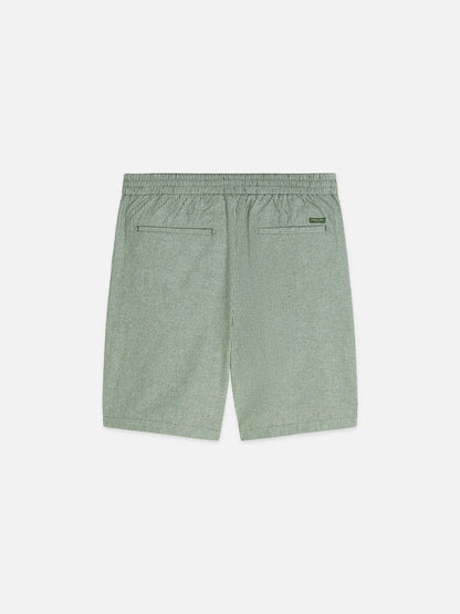 Fave Cotton-Linen Yarn-Dyed Regular-Fit Bermuda Shorts
