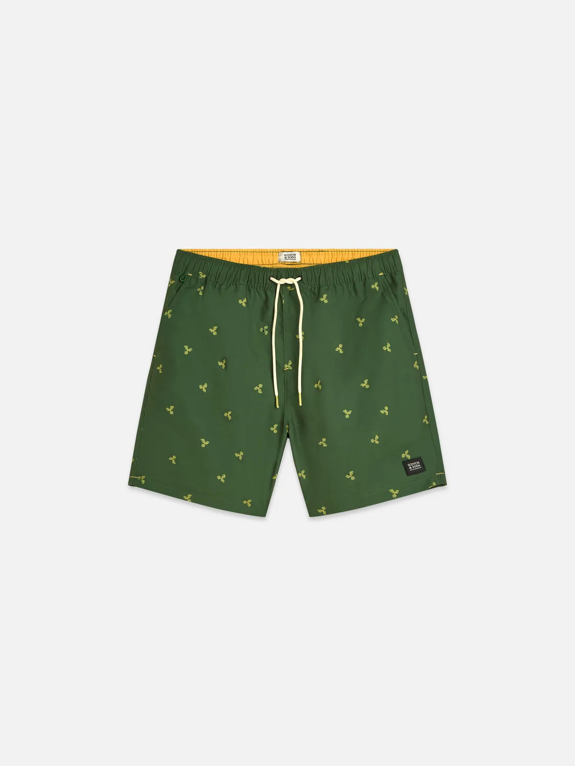 Mini Print Mid-Length Swim Shorts
