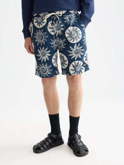 Printed Long-Length Swim Shorts