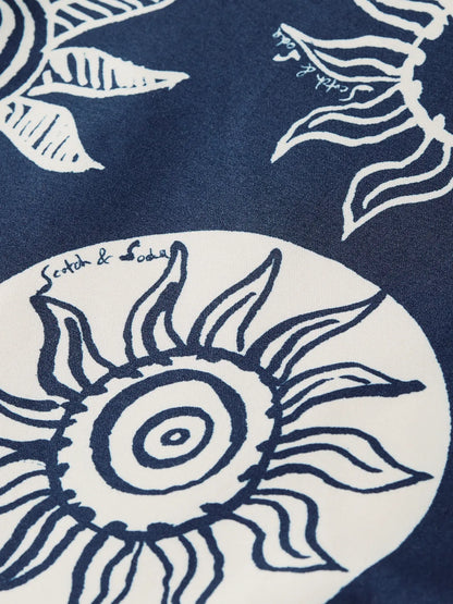 Printed Long-Length Swim Shorts
