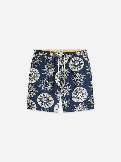 Printed Long-Length Swim Shorts
