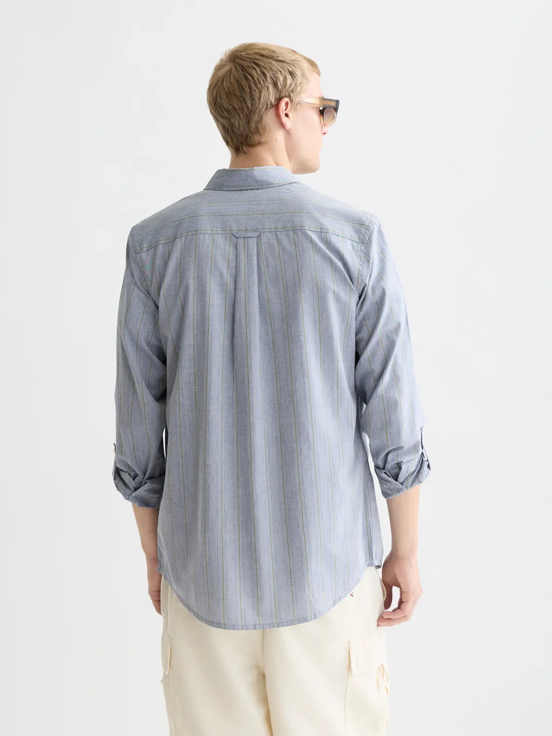 Yarn-Dyed Dobby Regular-Fit Shirt