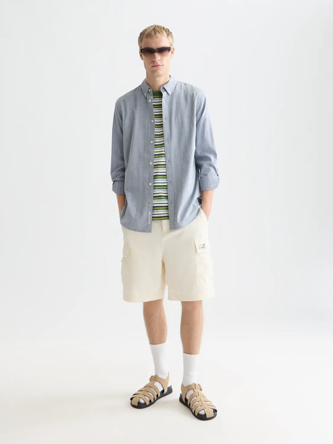 Yarn-Dyed Dobby Regular-Fit Shirt