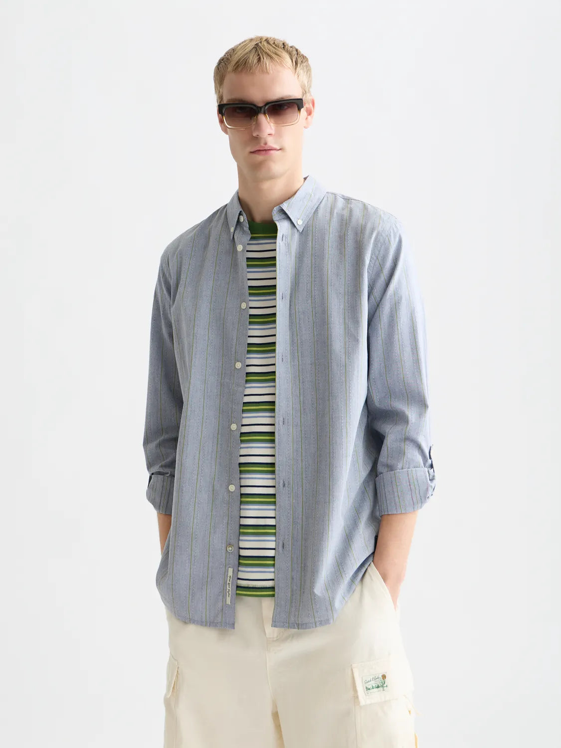 Yarn-Dyed Dobby Regular-Fit Shirt