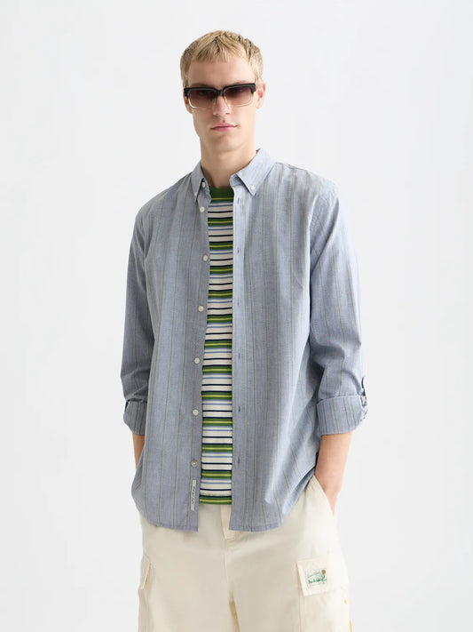 Yarn-Dyed Dobby Regular-Fit Shirt