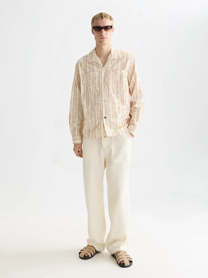 Jacquard Structure Boxy-Fit Shirt