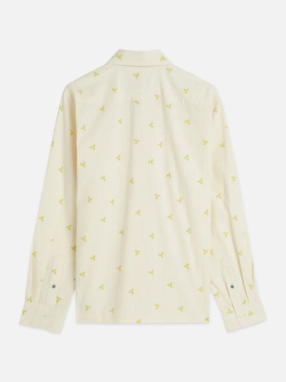 Printed Seersucker Relaxed-Fit Shirt
